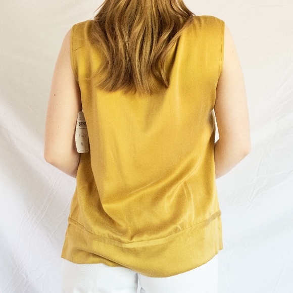Vintage Gold Silk Top - Picture 4 of 5